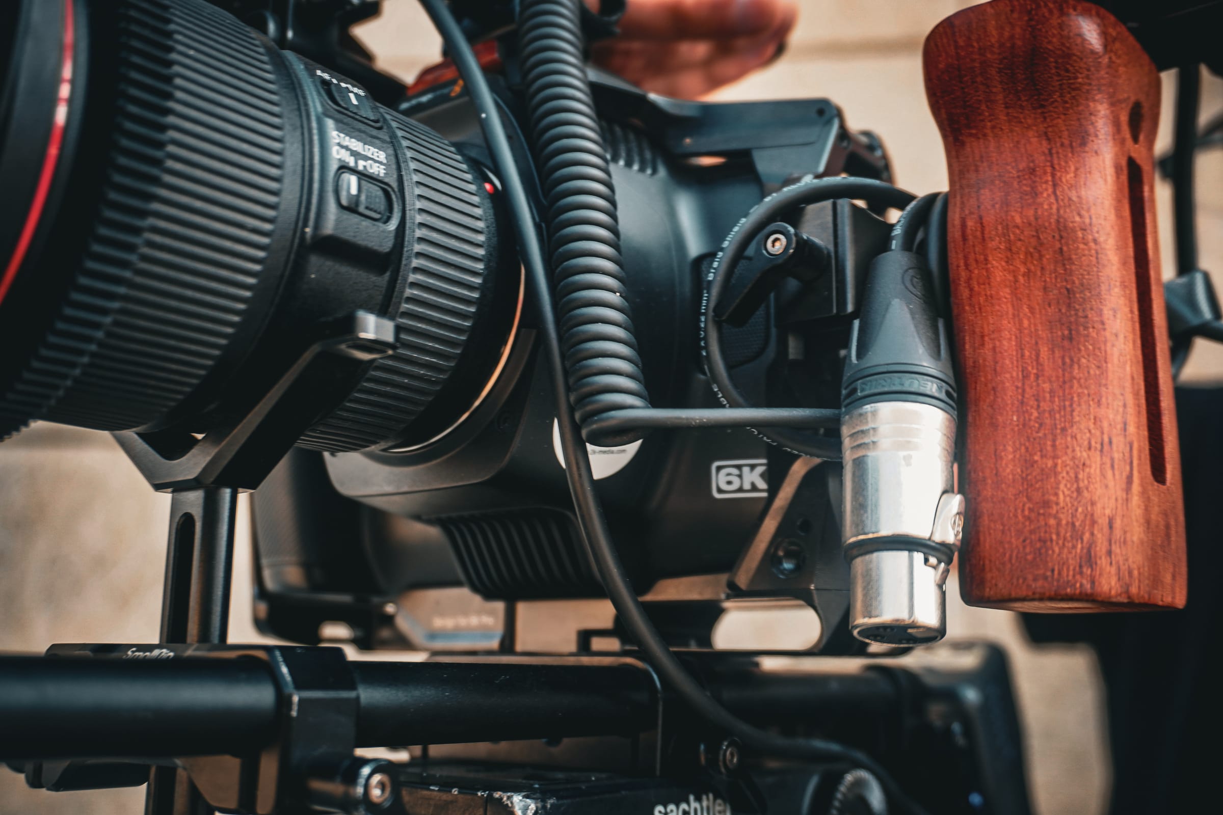 Bandita film production — 6K cinema camera, close-up